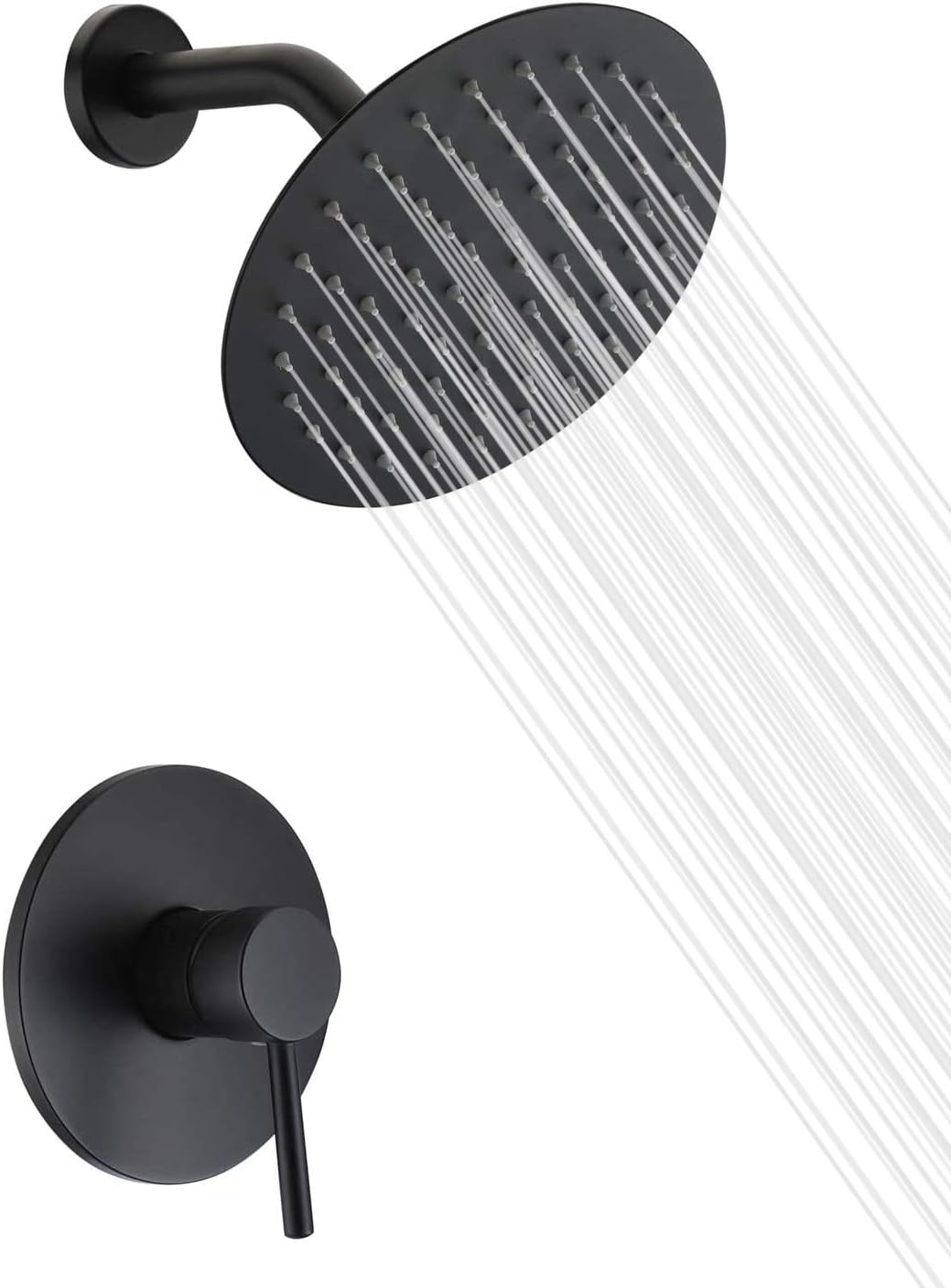 ( shf 31 ) Shower Faucet Set with Pressure Balance Valve, Black