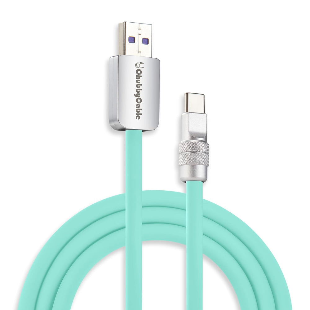 ( shf 27 ) chubbycable USB A to C 120W Silicone Fast Charging Cable,
