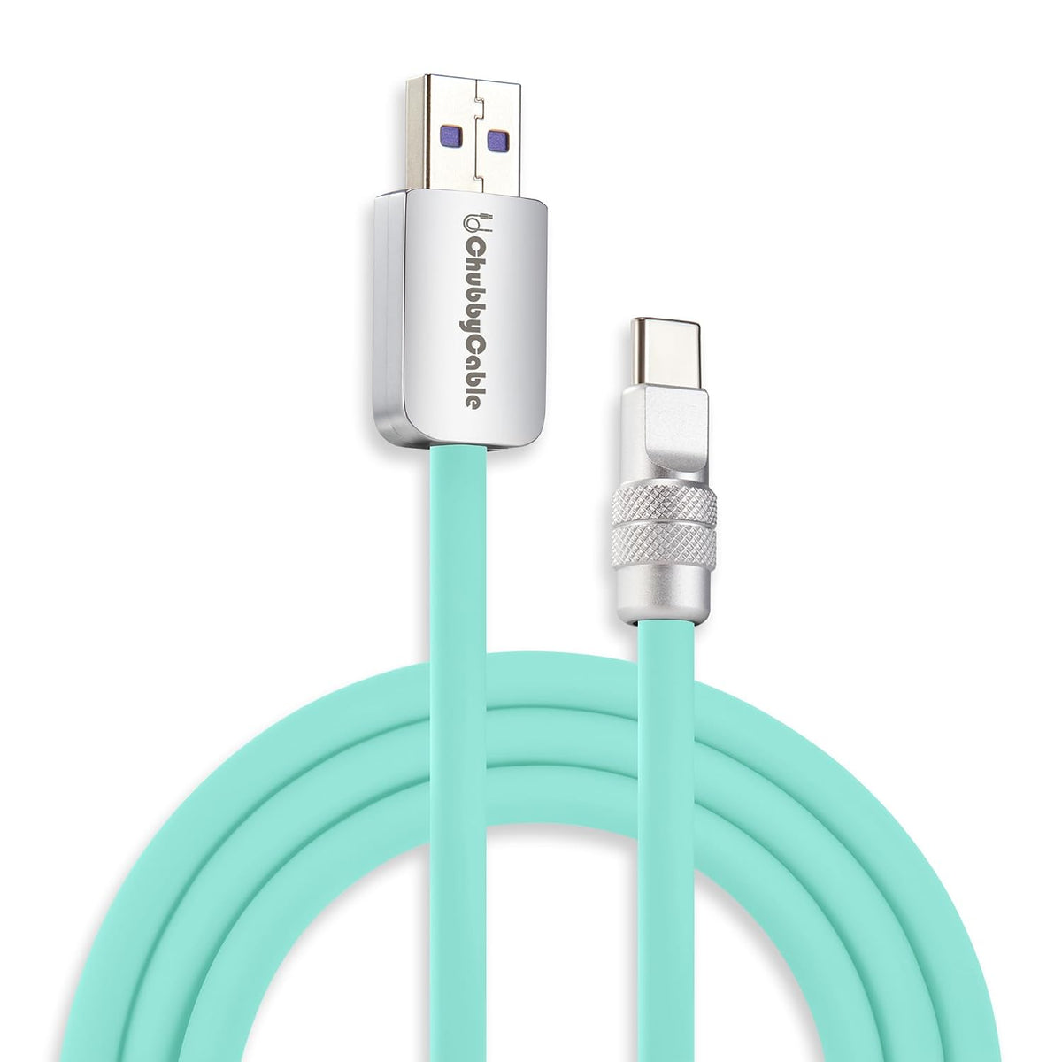 ( shf 27 ) chubbycable USB A to C 120W Silicone Fast Charging Cable,