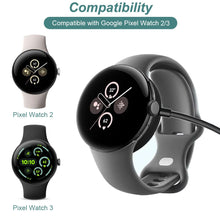 ( shf 27 ) USB-A/C Charger for Google Pixel Watch 2 & 3 Smartwatch (Black)