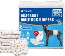 ( shf 14 ) Pet Soft Dog Diapers Male - Disposable Male Dog Wraps Wetness Indicator