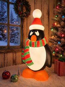 ( shf 34 ) Blow Mold Chilly Willy Penguin Light Up