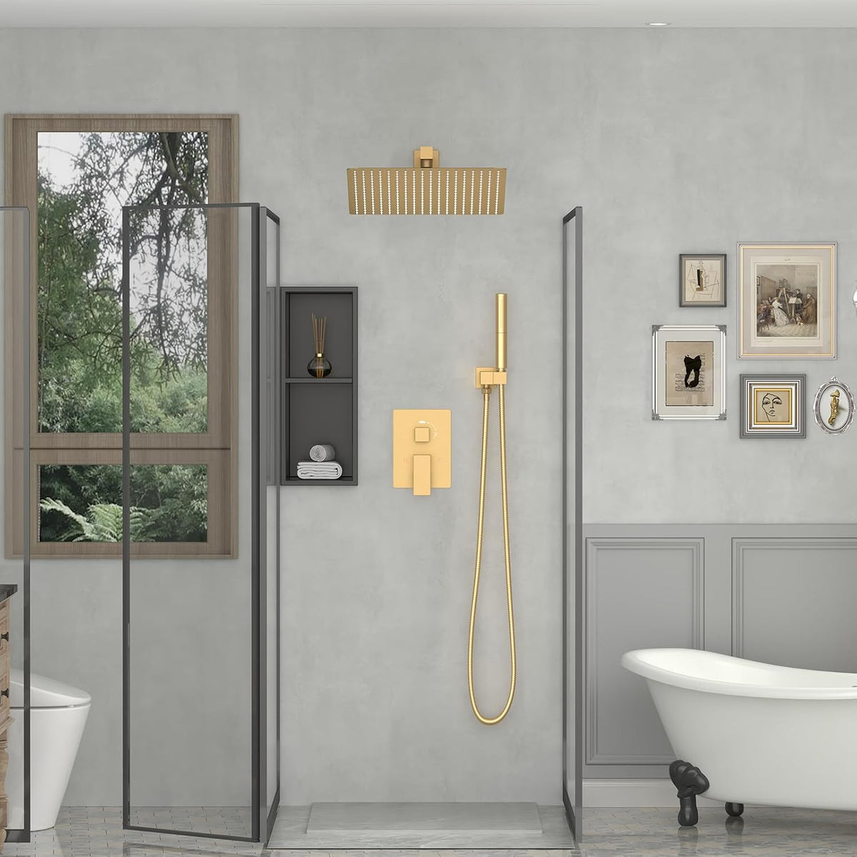 16-Inch Ceiling-Mount Showerhead