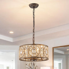( shf 34 ) Zicbol Bronze Vintage Crystal Chandeliers
