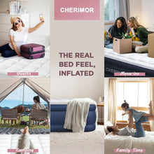 ( shf 30 ) CHERIMOR Queen Inflatable Mattress with Built-in Pump