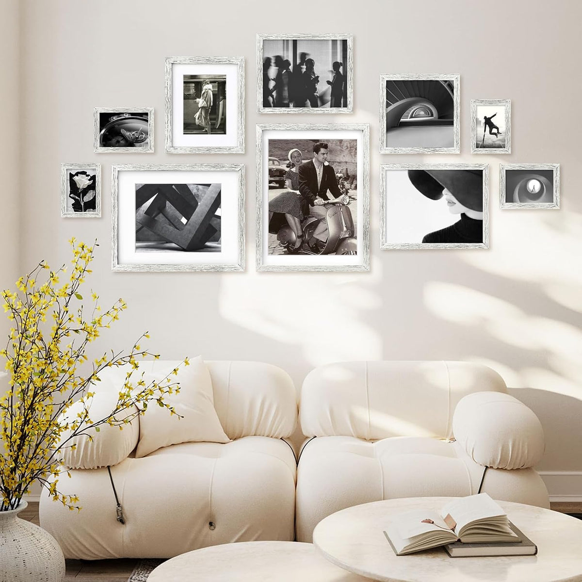 ( shf 34 ) Egofine 12x16 Picture Frames Made of Solid Wood with Plexiglass
