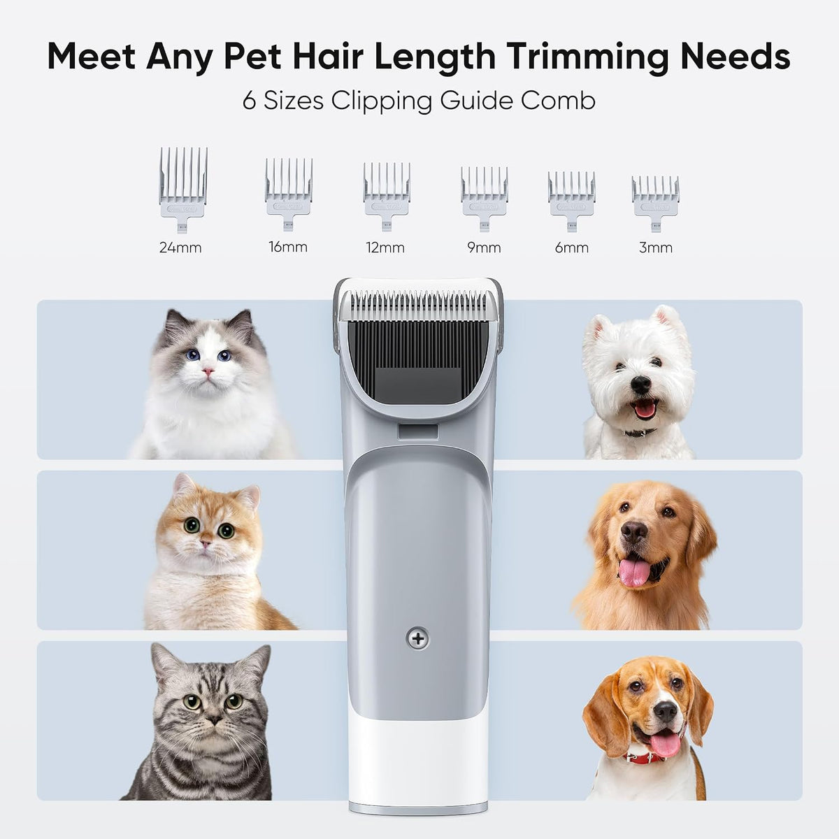 ( shf L ) NEWBULIG 5-in-1 Pet Grooming Vacuum Kit