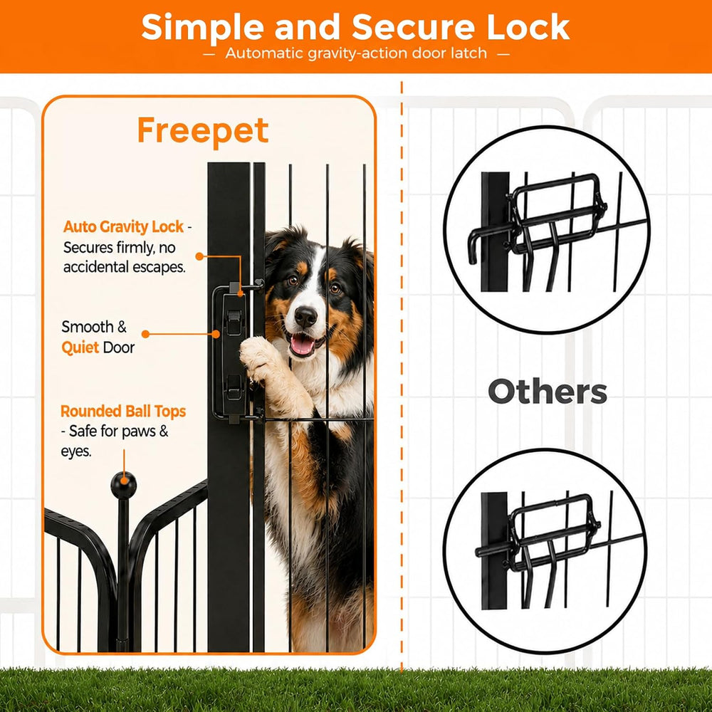 ( shf 34 ) 32 Inch Dog Playpen, 8-Panel Metal