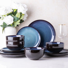 ( shf 03 ) LERATIO Ceramic Dinnerware Sets for 4,12Pcs Porcelain Plates and Bowls Set