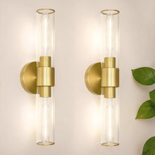 ( shf 29 ) Brushed Gold Wall Sconces