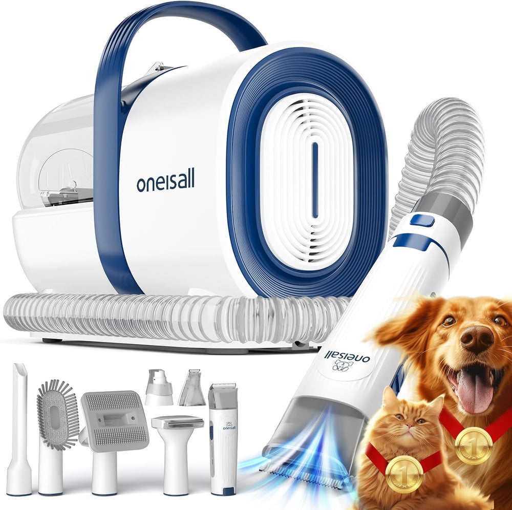 ( shf L ) oneisall Dog Grooming Kit,Dog Hair Vacuum for Cat Pet Thick Coats,LM2