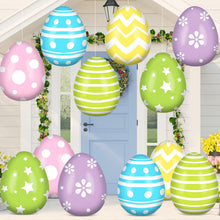 ( shf 34 ) Jetec 12 Pcs 12 Inch Inflatable Easter Eggs Hanging Balloons Outdoor Yard