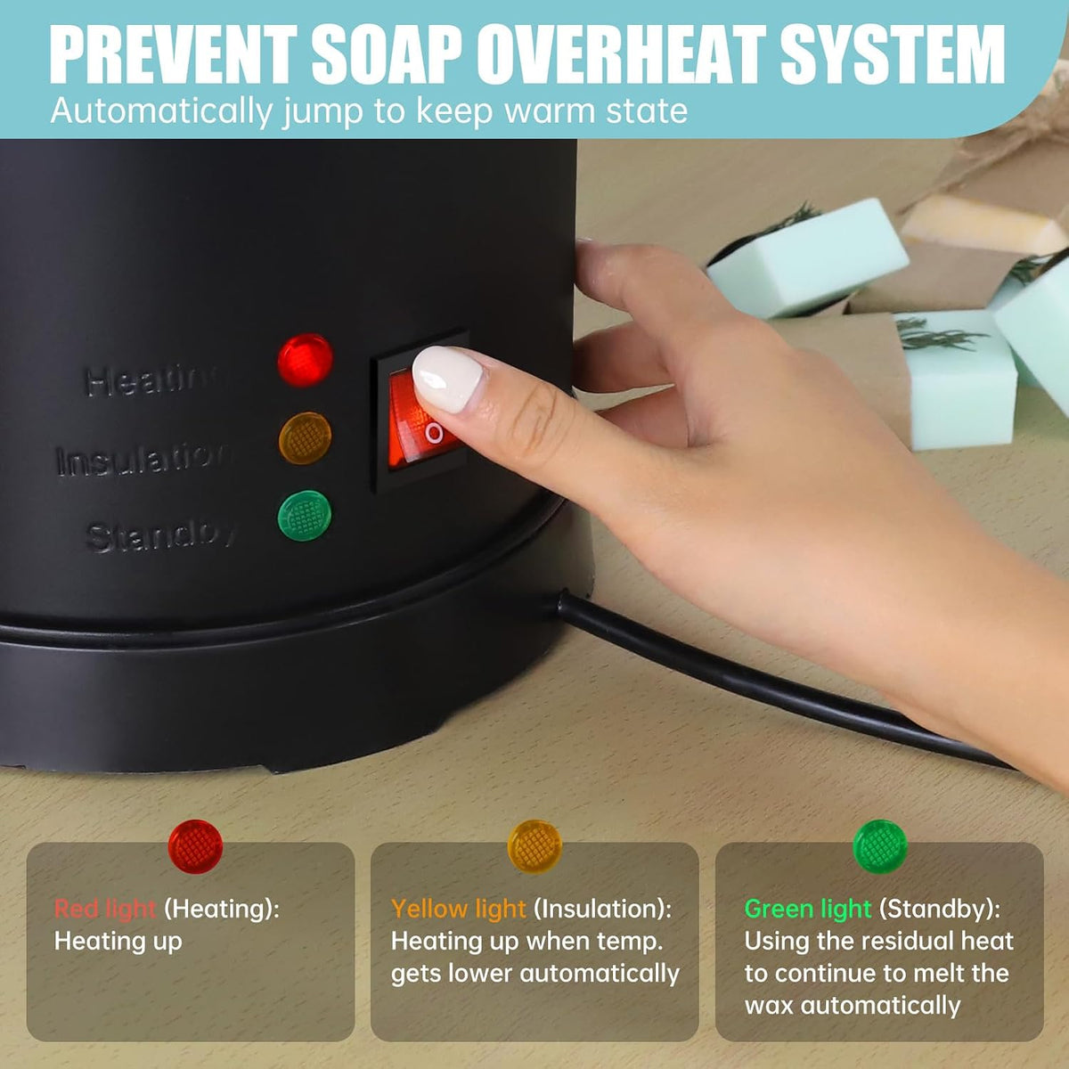 ( shf 03 ) FAST MELT 6Lbs Soap Base Melter