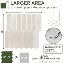 ( shf 31 ) Peel and Stick Backsplash Tile, 10 Sheets 12''x12'' Kitchen