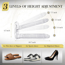 ( shf 13 ) Tgzwme Shoe Slots Organizer - Shoe Stacker, 3 Levels Adjustable,Space