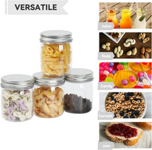( shf 03 ) Novelinks 8 oz Clear Plastic Jars with Lids and Plastic Mason Jars Lids |