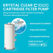( shf 33 ) INTEX Krystal Clear 1,000 GPH Cartridge Filter Pump