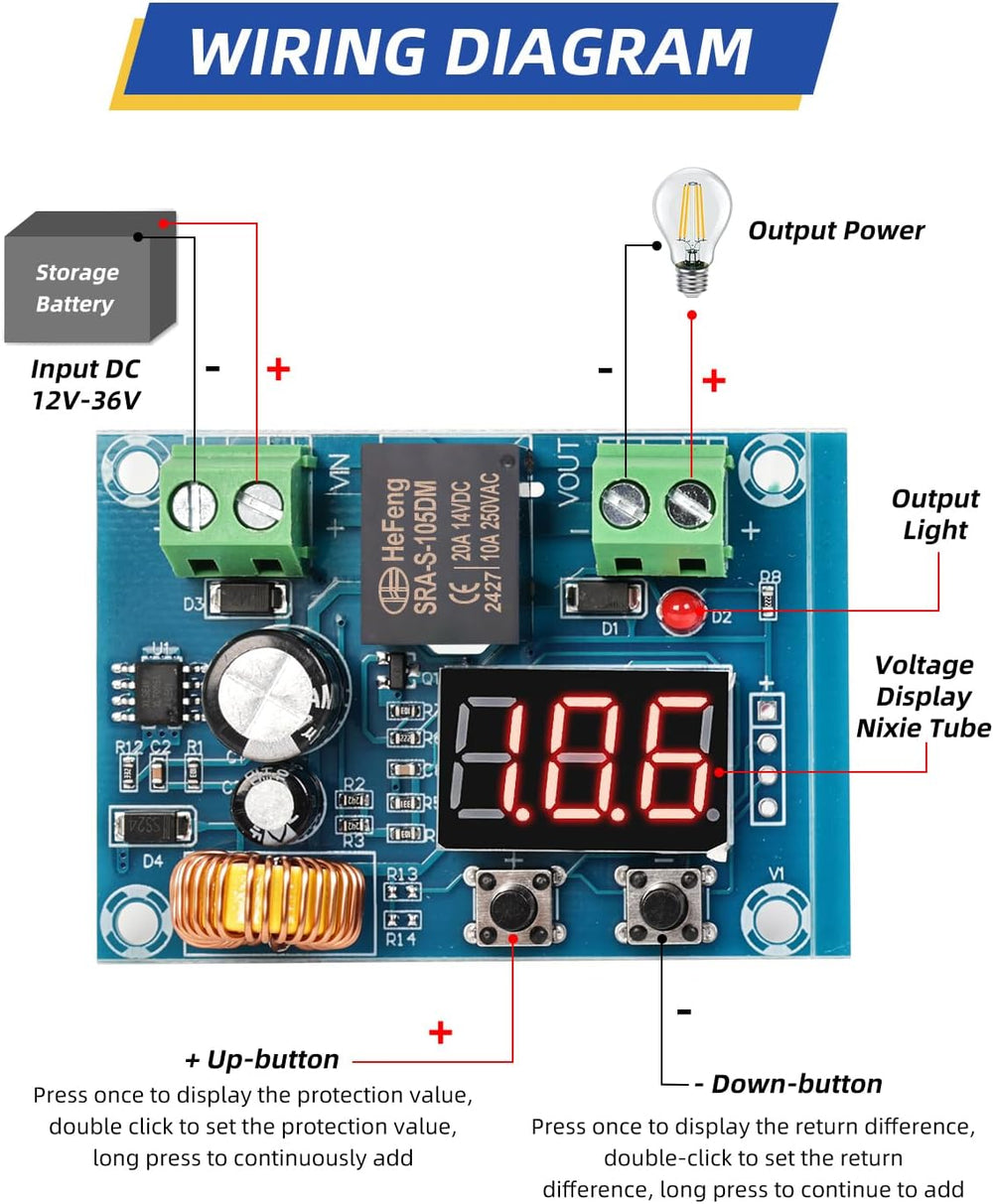 ( SHF 32 ) 12V-36V DC Voltage Protection Module Digital