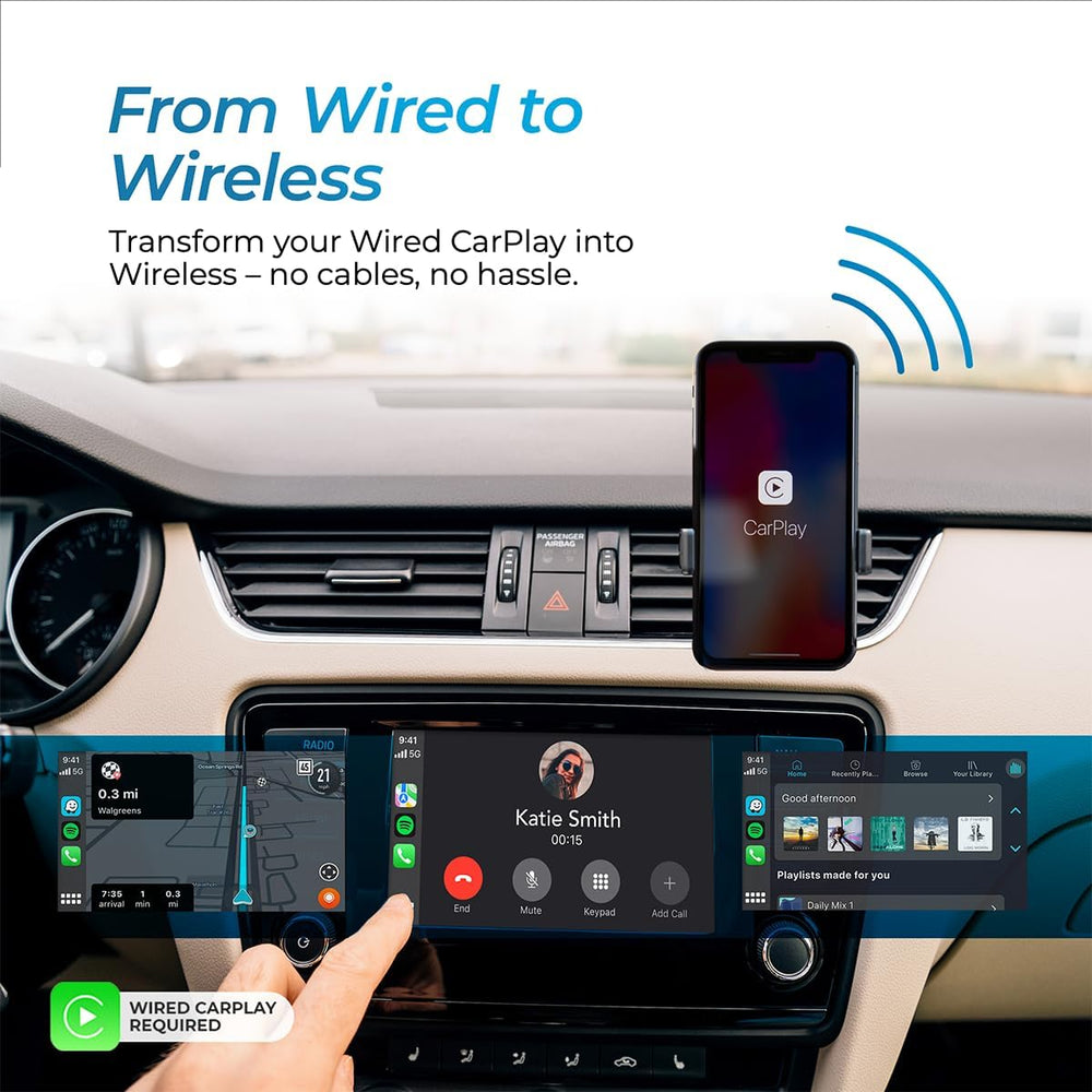 ( shf 27 ) AutoSky Wireless CarPlay Adapter 2025 Pro Edition