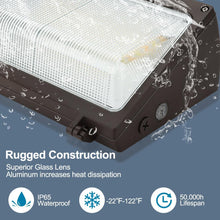 ( shf 30 )  LED Wall Pack Light 120W/100W/80W Adjustable with Dusk to Dawn