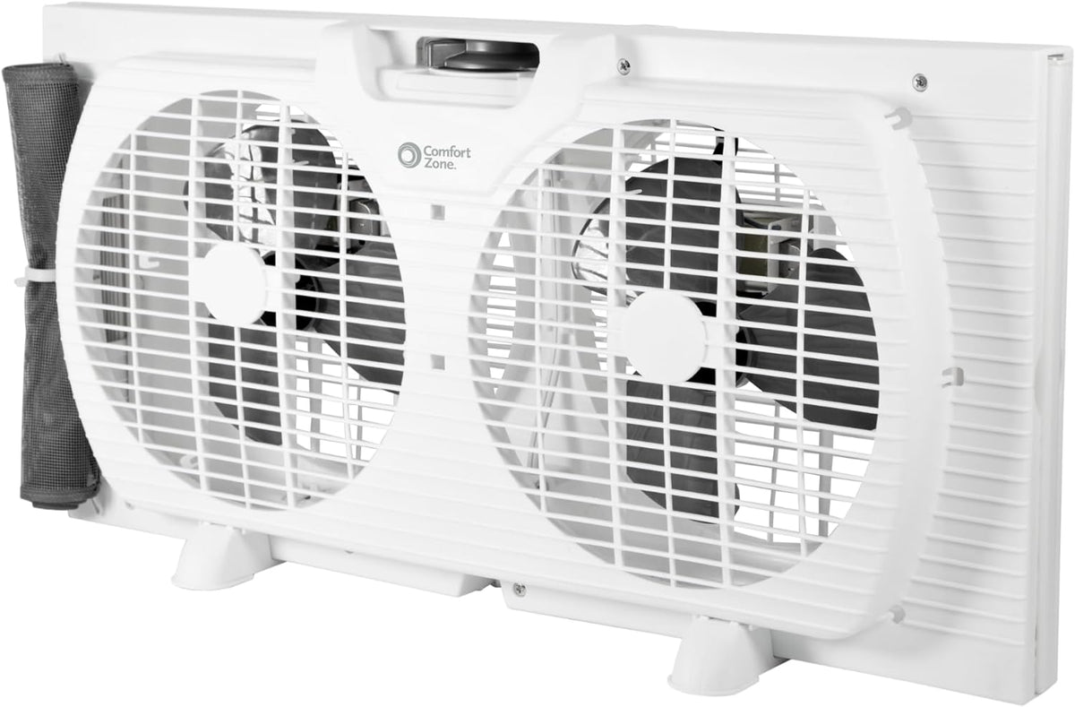 ( shf 33 ) Comfort Zone Reversible Twin Window Fan