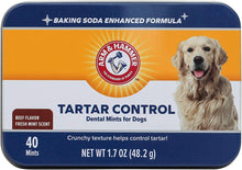 ( shf 14 ) Arm & Hammer Tartar Control Dental Mints for Dogs, Beef Flavor, 40 Count