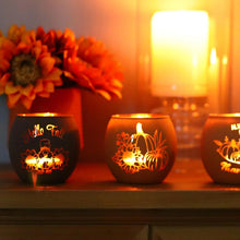 ( shf 02 ) Candle Holders for Fall Table Decor Centerpiece Decorations Glass