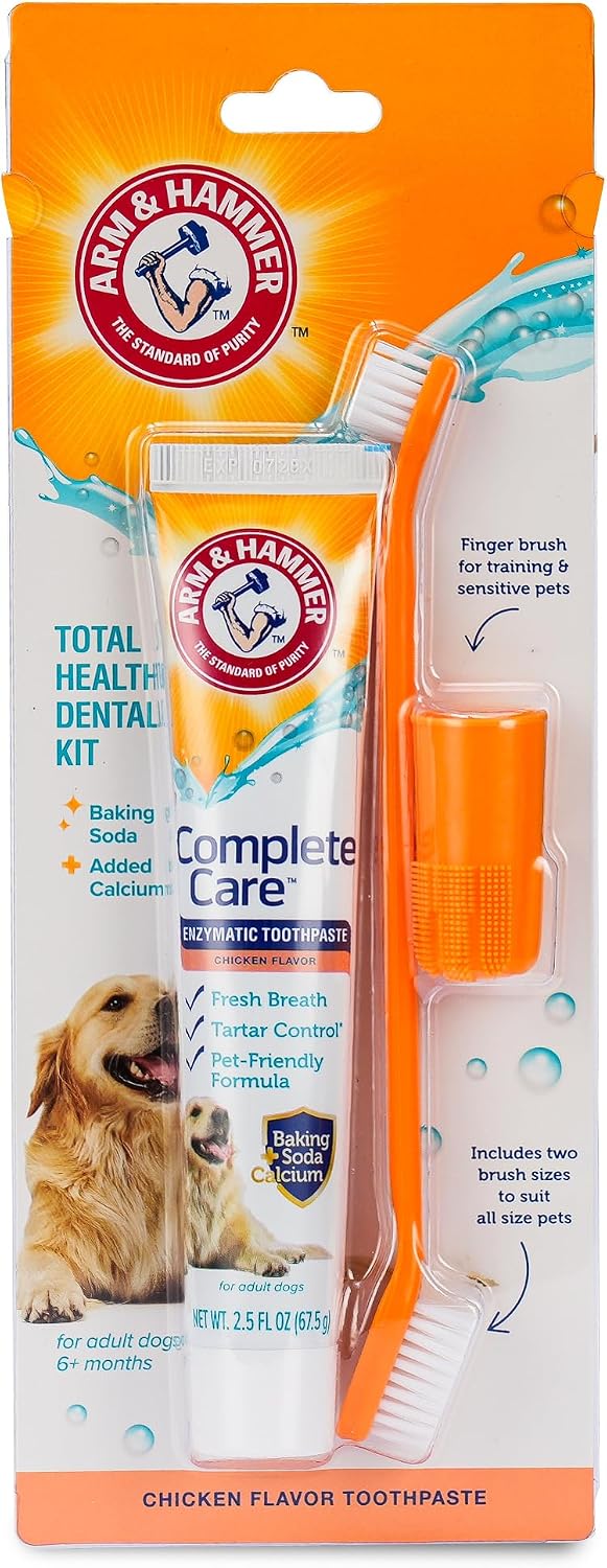 ( shf 14 ) Arm and Hammer Complete Care Dog Dental Kit, Chicken