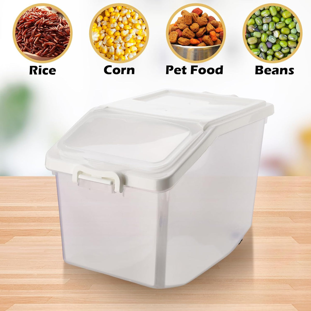 ( shf 35 ) Sunnyray 4 Pcs Rice Storage Container