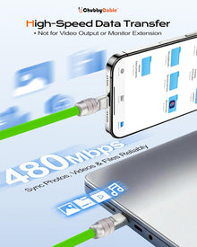 ( shf 27 ) chubbycable USB A to C 120W Silicone Fast Charging Cable,