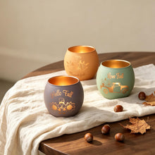 ( shf 02 ) Candle Holders for Fall Table Decor Centerpiece Decorations Glass