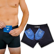 ( shf 13 ) Undeez Vasectomy Underwear - Comes With 2-Custom Fit Ice Packs and Snug Boxer Briefs For Testicular