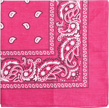 Bandana Multi-Purpose 100% Cotton Headbands for Women, 22 inch Paisley Cowboy Bandanas for Men