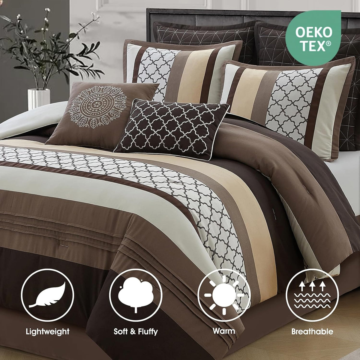 ( shf 26 ) LANCO MODERN LIFESTYLE King Comforter Set,