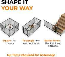 ( shf 34 ) 32 Inch Dog Playpen, 8-Panel Metal