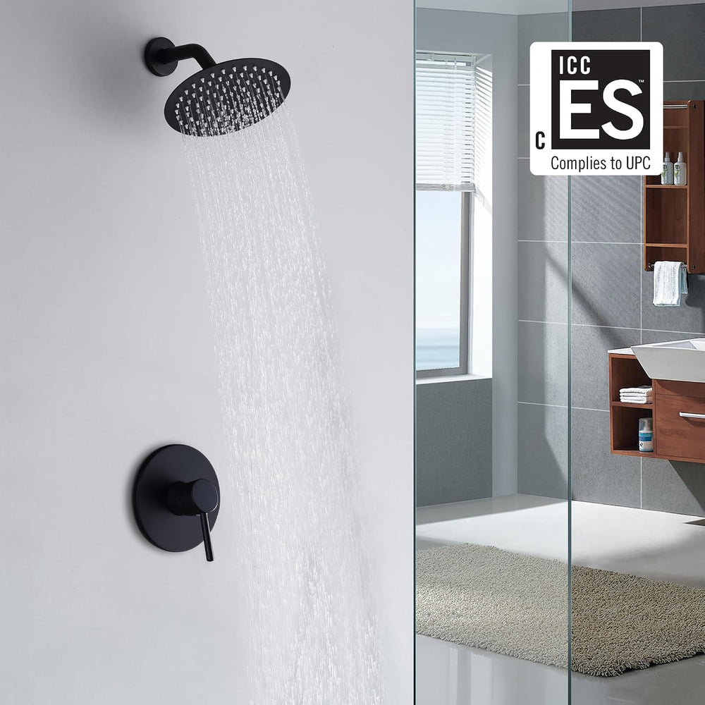 ( shf 31 ) Shower Faucet Set with Pressure Balance Valve, Black