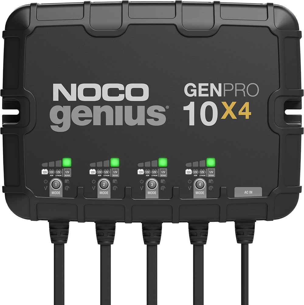 ( shf 33 )NOCO GENPRO10X4 12V 40A 4-Bank OnBoard Marine Battery Charger & Maintainer