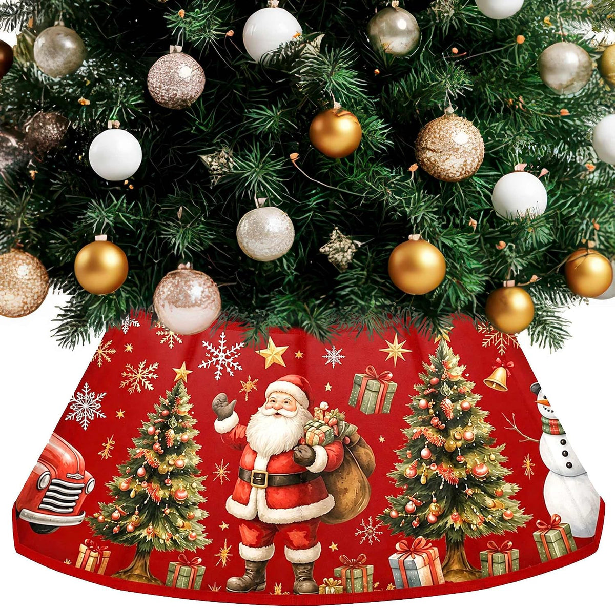 ( shf 35 ) Christmas Tree Collar Loop for Artificial Trees Holiday Xmas Decorations