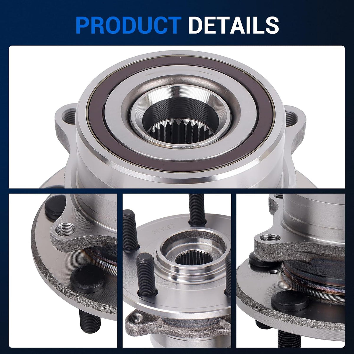 ( shf 36 ) Autoround 513267 Front Wheel Hub Assembly Fits Honda Pilot