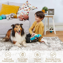 ROYHOME Abstract Area Rug 5x10, Washable Rug for Living Room,