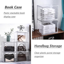 ( shf 31 ) LXLXXL Acrylic Box Display Case, 5-Pack XL Stackable Storage Bins with Lid
