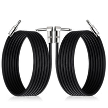 ( shf 27 )  Guitar Cable 10ft, 2-Pack, TS 1/4 Quarter Inch Cords Braided