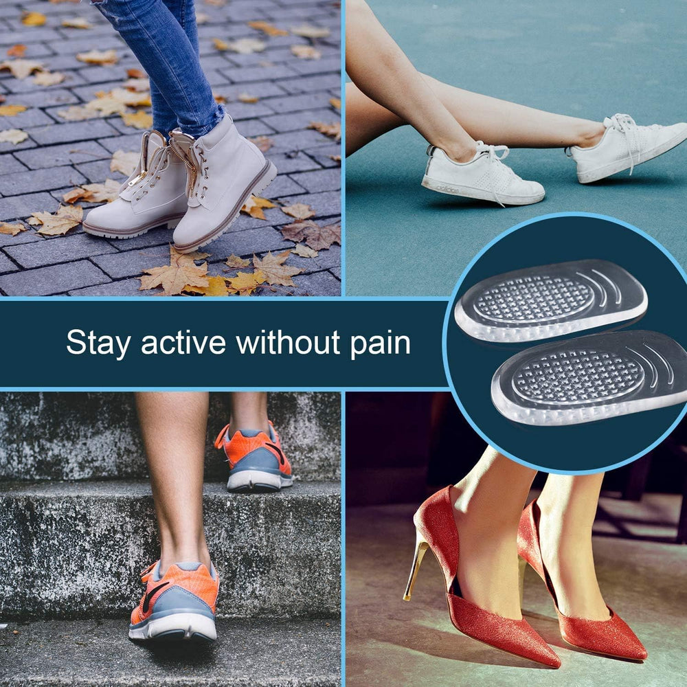( shf 13 ) Silicone Gel Heel Protectors – Walking Insoles.