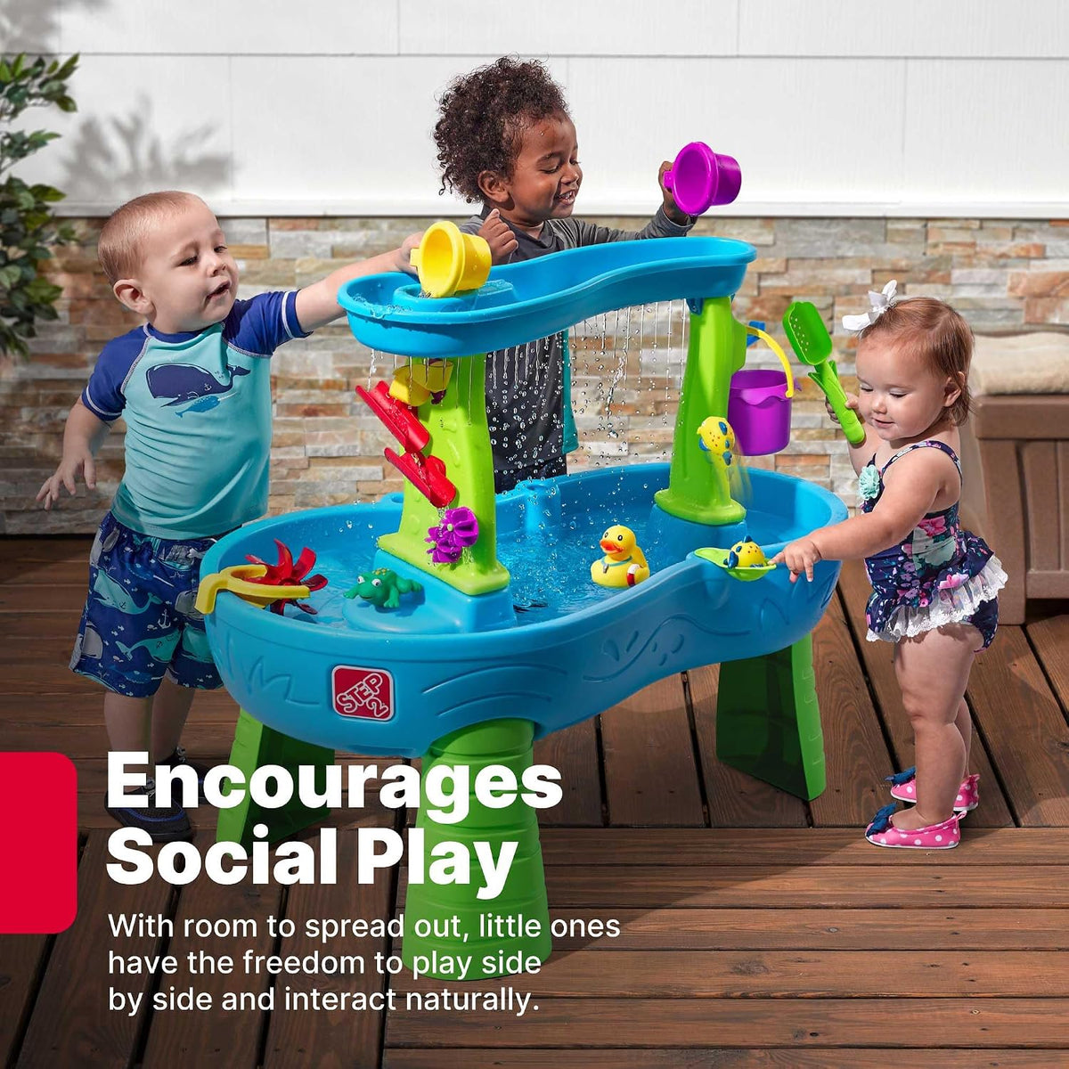 ( shf L )  Step2 Rain Showers Splash Pond Toddler Water Table