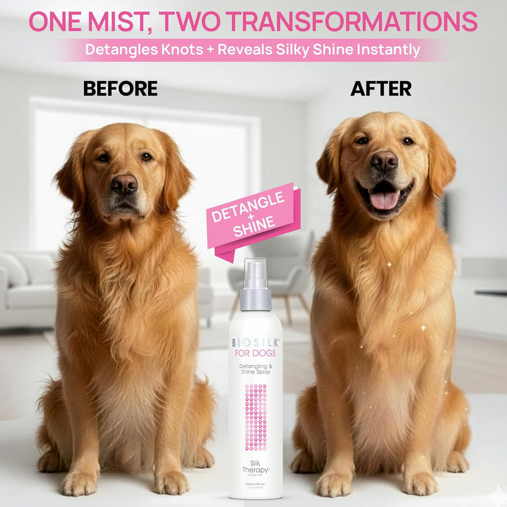 ( shf 14 ) BioSilk for Dogs Silk Therapy Detangling and Shine Spray