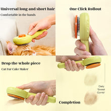 ( shf 14 ) Donut-shaped pet grooming brush, dog brush, cat brush.