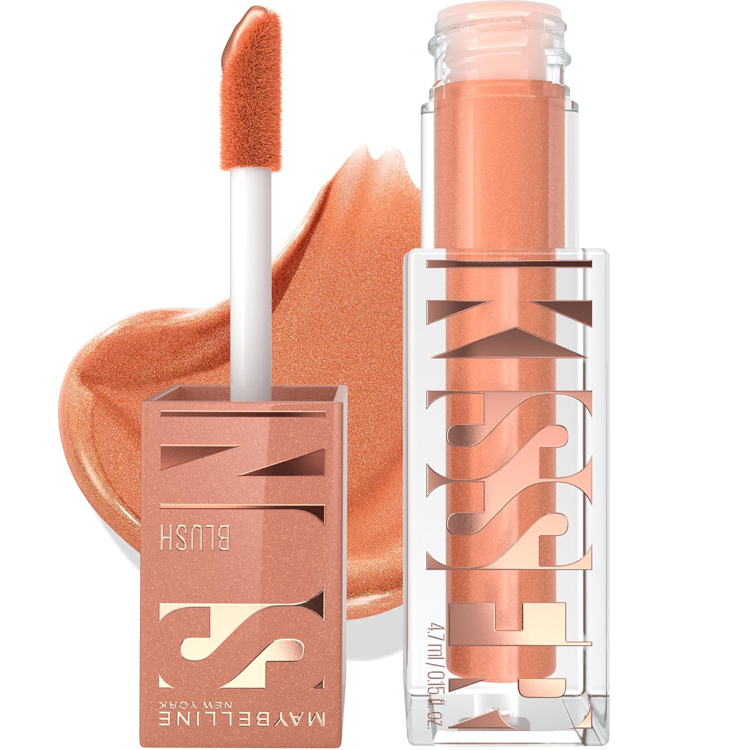 Maybelline Sunkisser Multi-Use Liquid Blush and Bronzer, Blendable, Longwear, Glowy Make Up, Sun Tempt