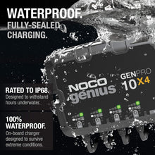 ( shf 33 )NOCO GENPRO10X4 12V 40A 4-Bank OnBoard Marine Battery Charger & Maintainer