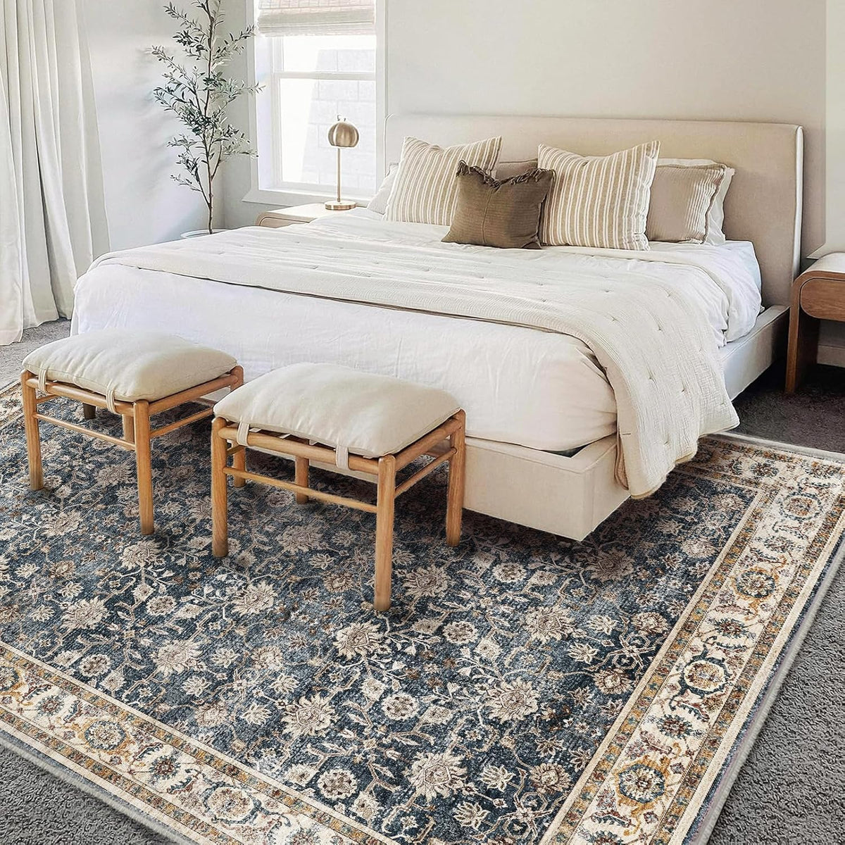 CHAMPLANT Washable Area Rug 9'x12'