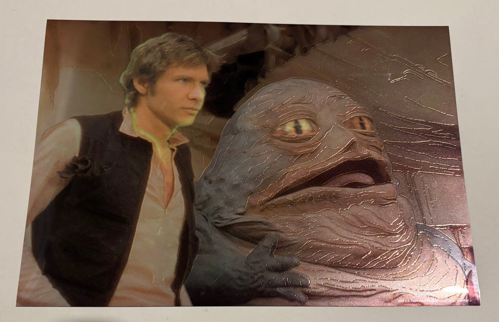 (shf P ) Vintage - Star Wars Trilogy Java & Han Solo Chrome Art Print